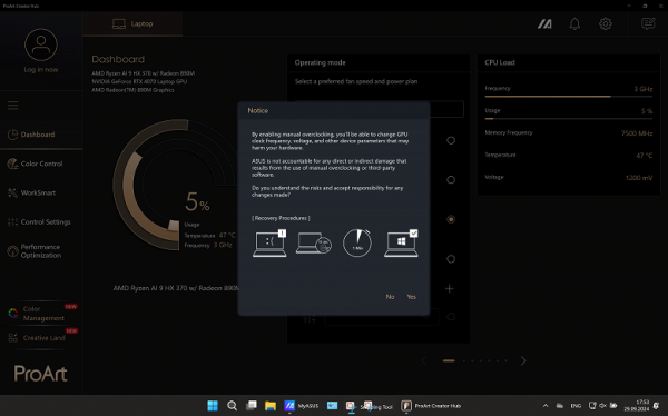 Обзор ноутбука Asus ProArt P16 (H7606WI) с AMD Ryzen AI 9 HX 370 и Nvidia GeForce RTX 4070 Laptop